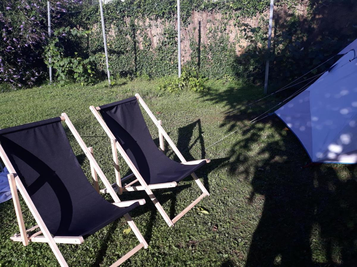 Camping Under The Walnut In Your Own Tent On A Shared Lot And Shared Bathroom Ljubljana Exteriör bild