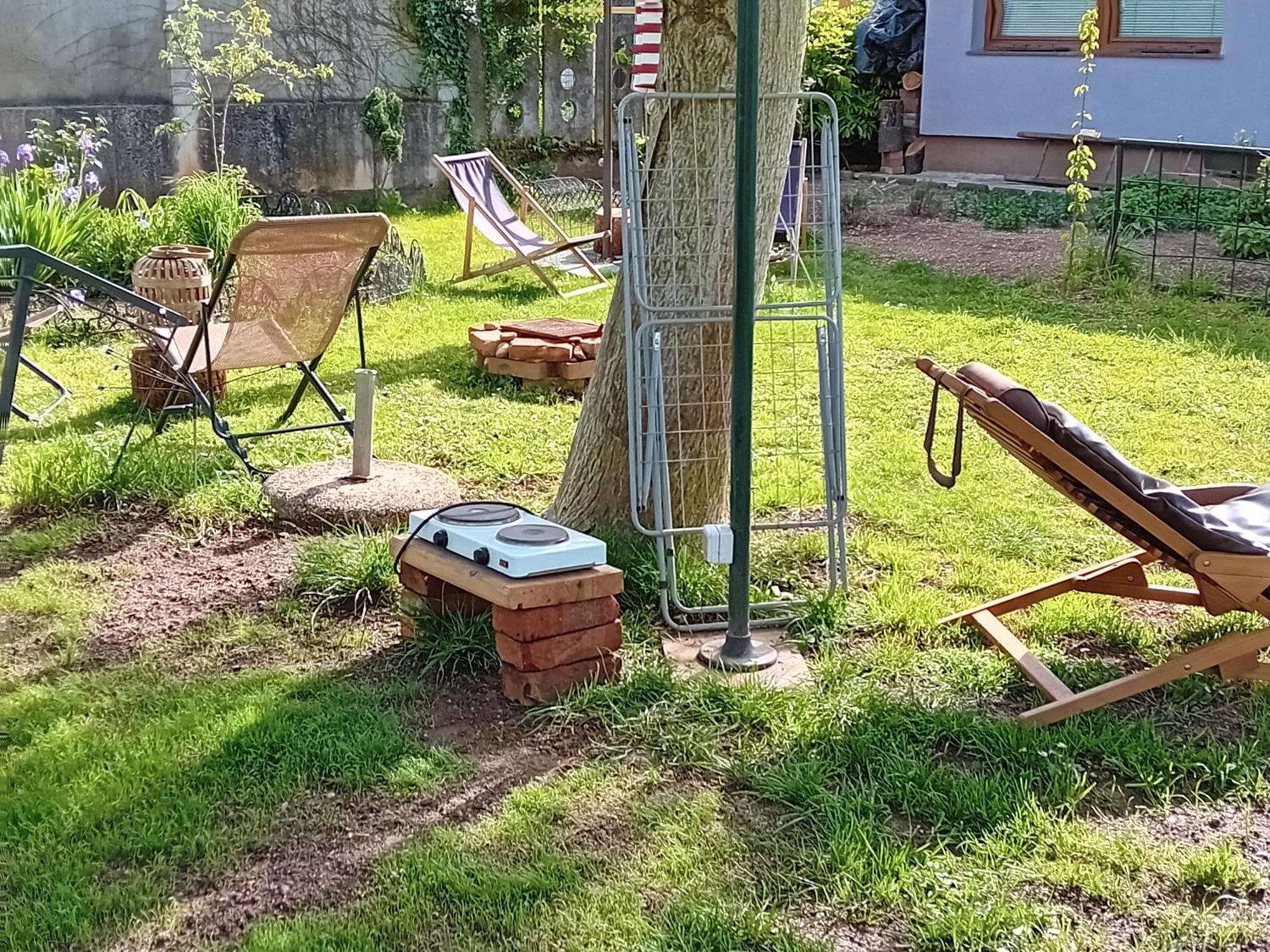 Camping Under The Walnut In Your Own Tent On A Shared Lot And Shared Bathroom Ljubljana Exteriör bild